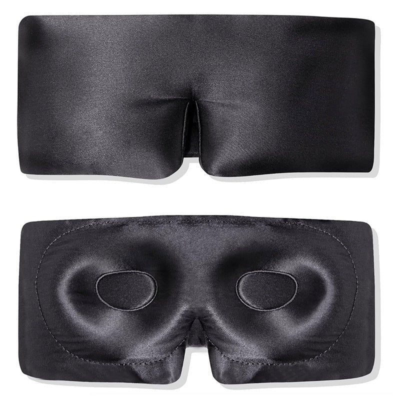 Large Surrounded Velcro Silk Eye Mask Sleep Shading Special No Pressure