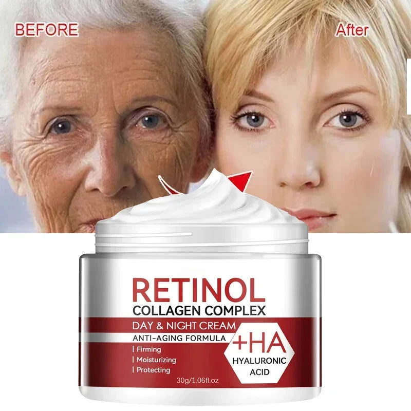 Retinol Remove Wrinkles Face Cream Lifting Firming Anti-Aging Fades Fine Lines Moisturizing Brighten Skin Care Korean Cosmetics