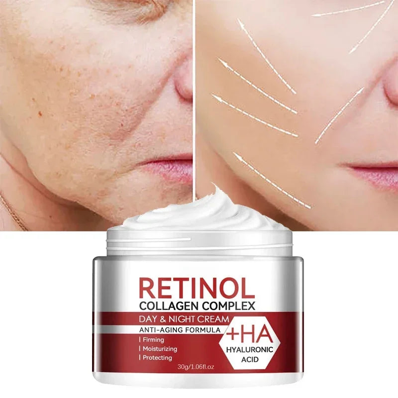 Retinol Remove Wrinkles Face Cream Lifting Firming Anti-Aging Fades Fine Lines Moisturizing Brighten Skin Care Korean Cosmetics