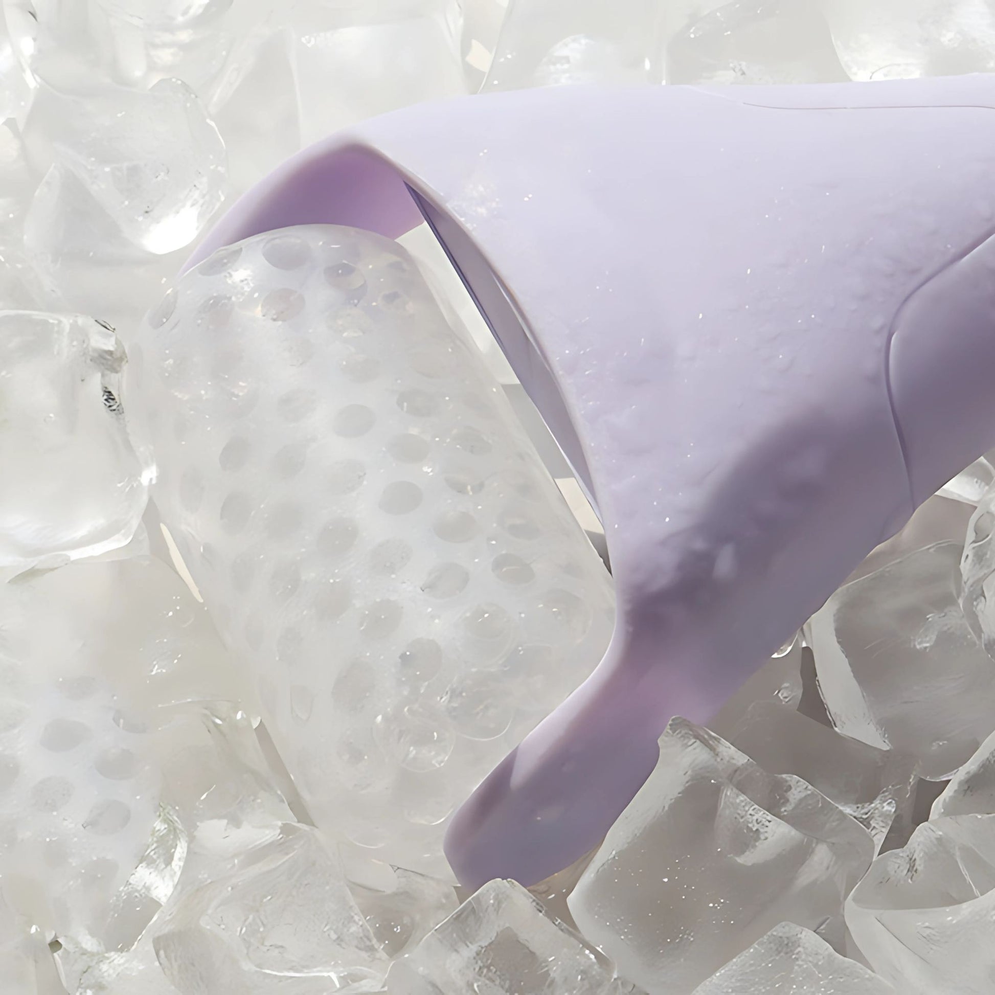 Gel ice facial roller - purple device.