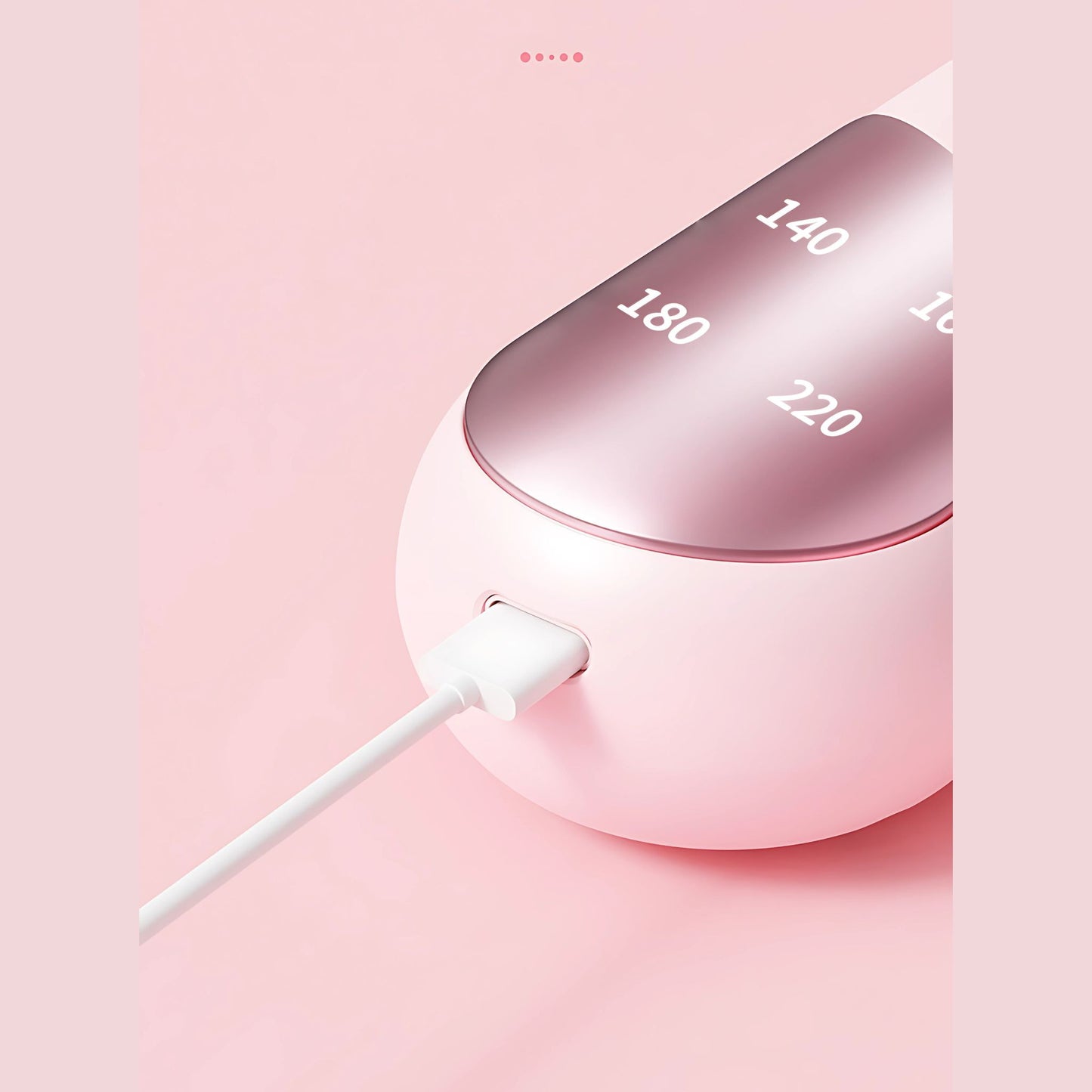 Pink hair styling device electric tool.